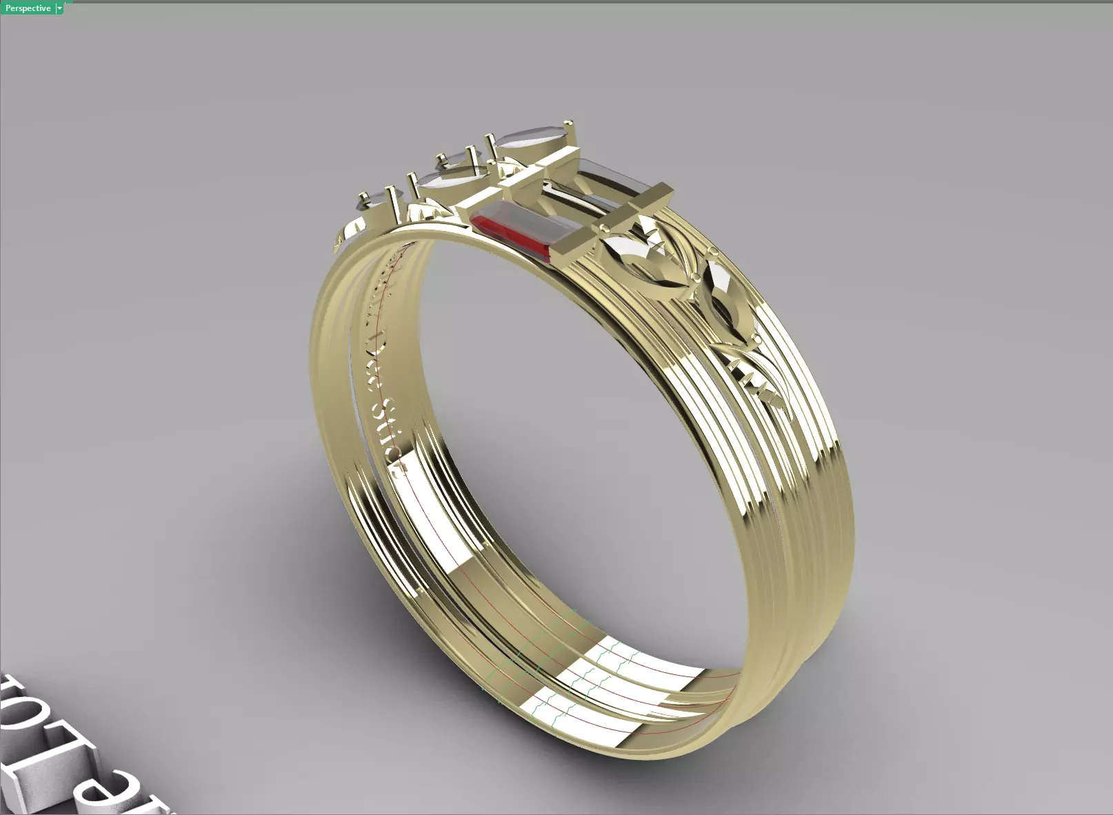 Tree Stacker Ring 3D print model