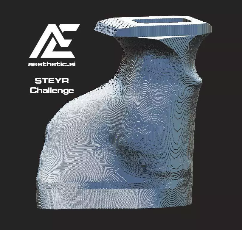 Steyr Grip Pro 3D print model_0