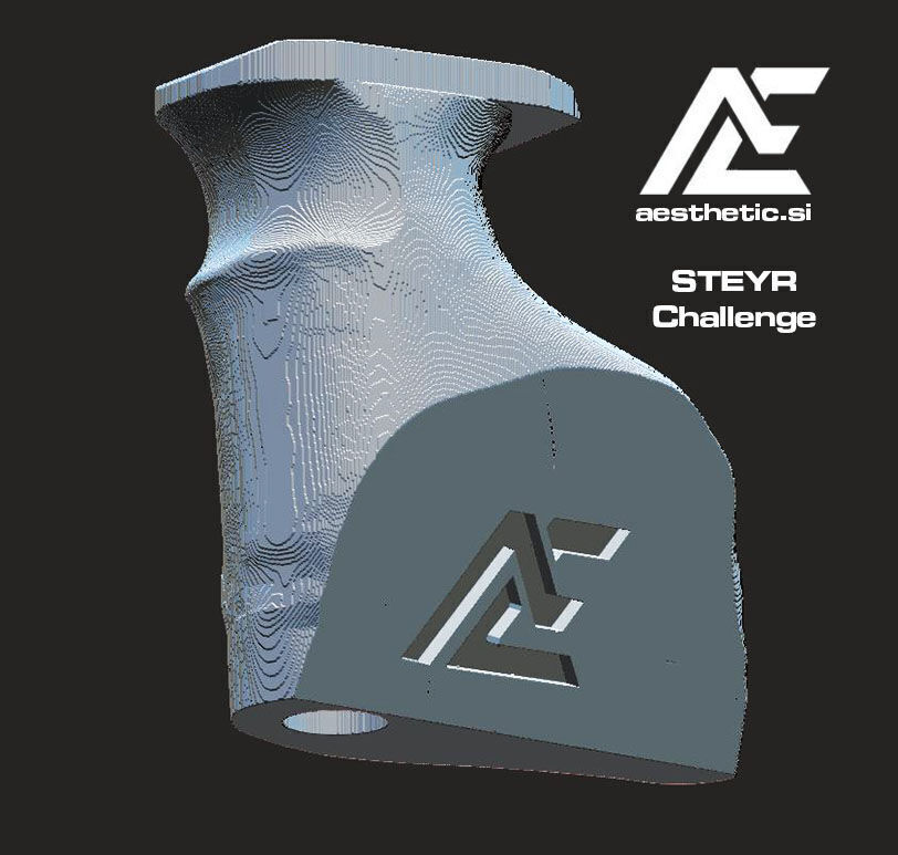 Steyr Grip Pro 3D print model_1