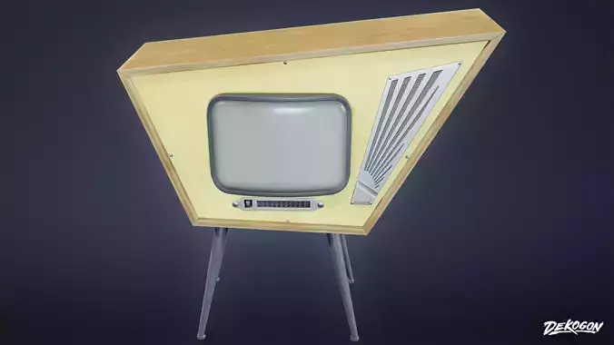 MIDCENTURY - Television 01 - LOW POLY