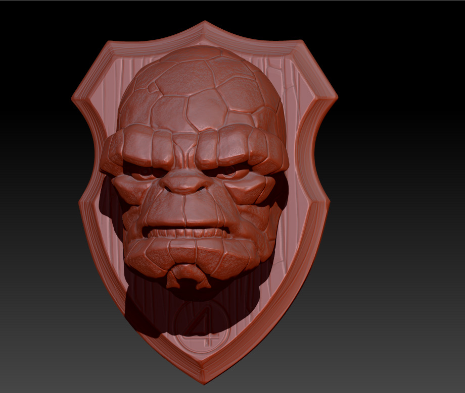 The Thing Throphy Head 3D print model_1