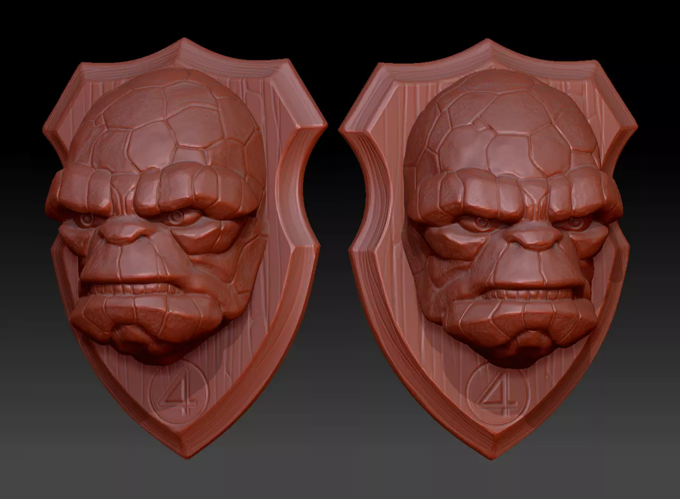 The Thing Throphy Head 3D print model_0