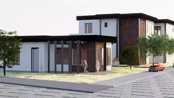 Social House 3D Model