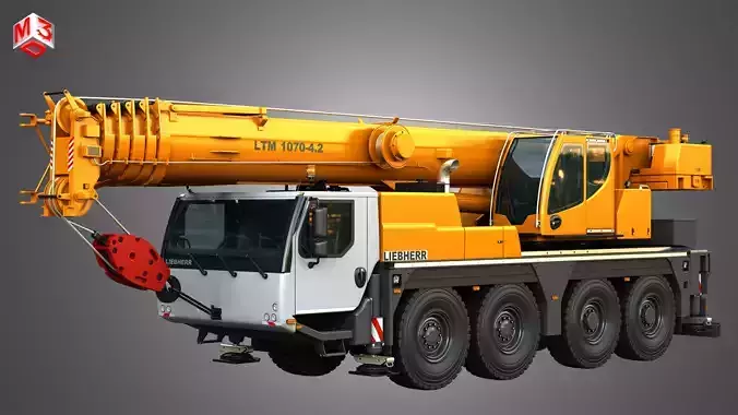 LTM 1070-4-2 Mobile Crane 3D model