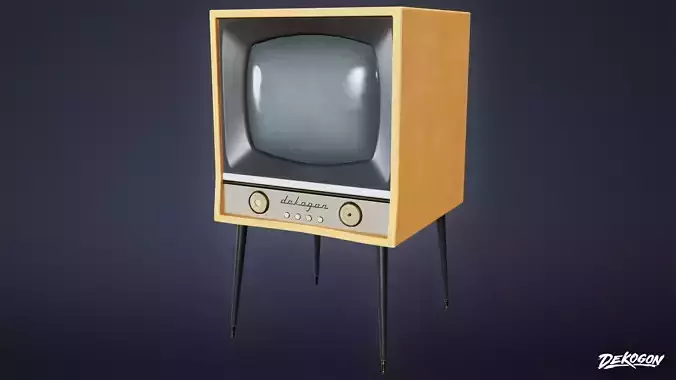 MIDCENTURY - Television 03 - LOW POLY