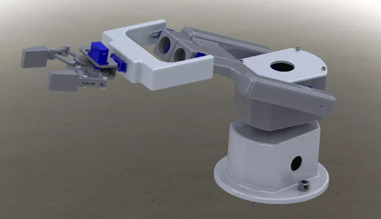 DIY Mini Robot Arm with SG90 Servo Motors - Programmable  3D print model_0