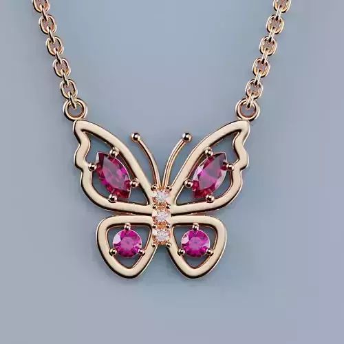 Pendant Butterfly 3d print model