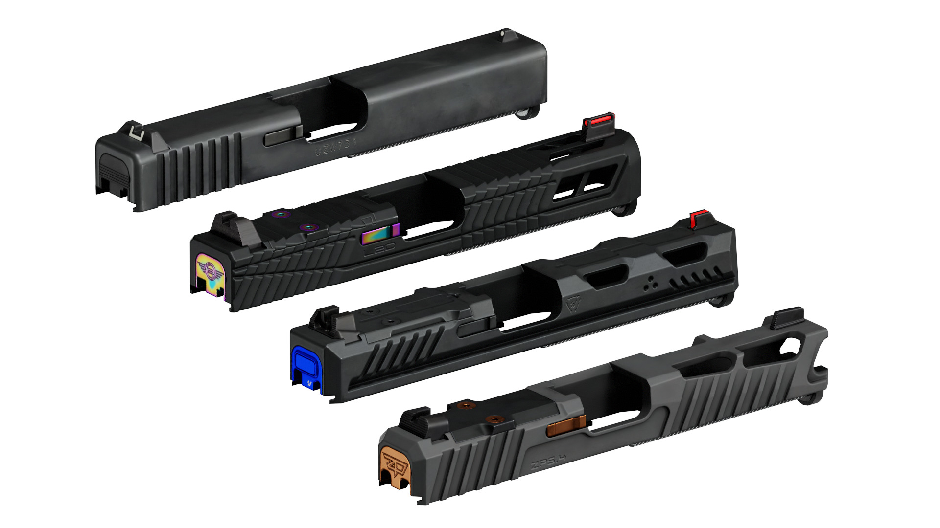 GLOCK 17 MEGA PACK Low-poly 3D model_8