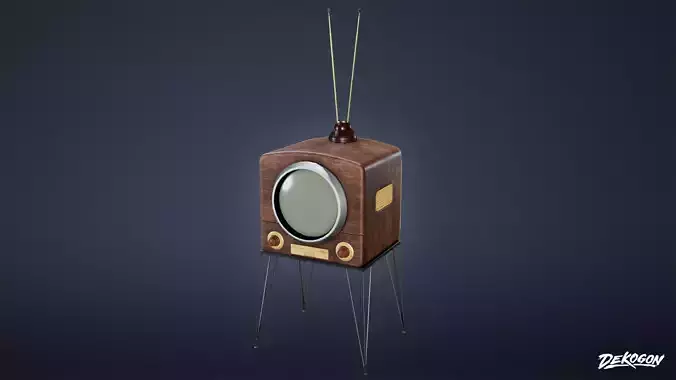 MIDCENTURY - Television 04 - LOW POLY
