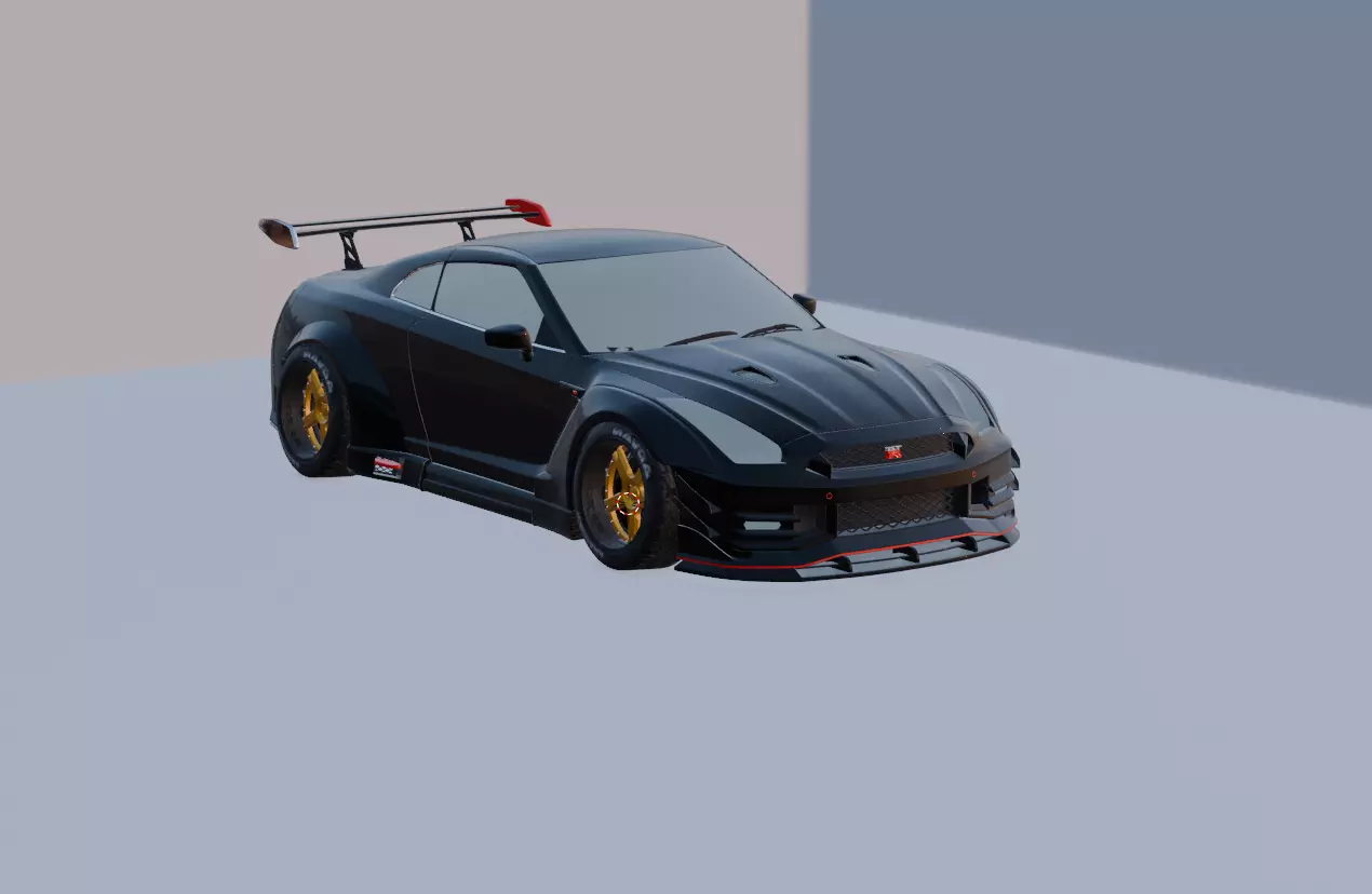 Nissan GTR35 WideBody 3D model_0
