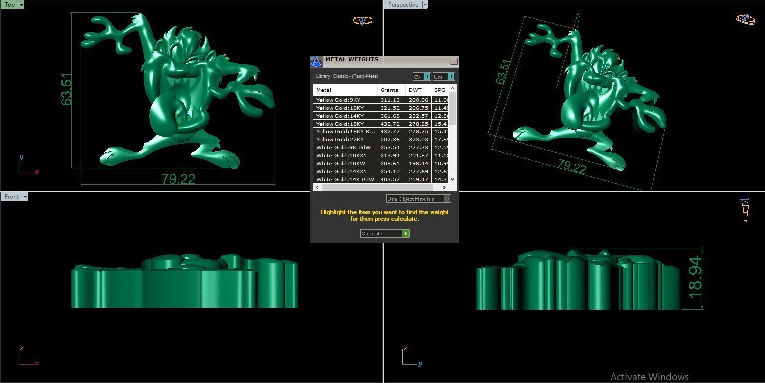 Tasmanian Devil 3D print model_4