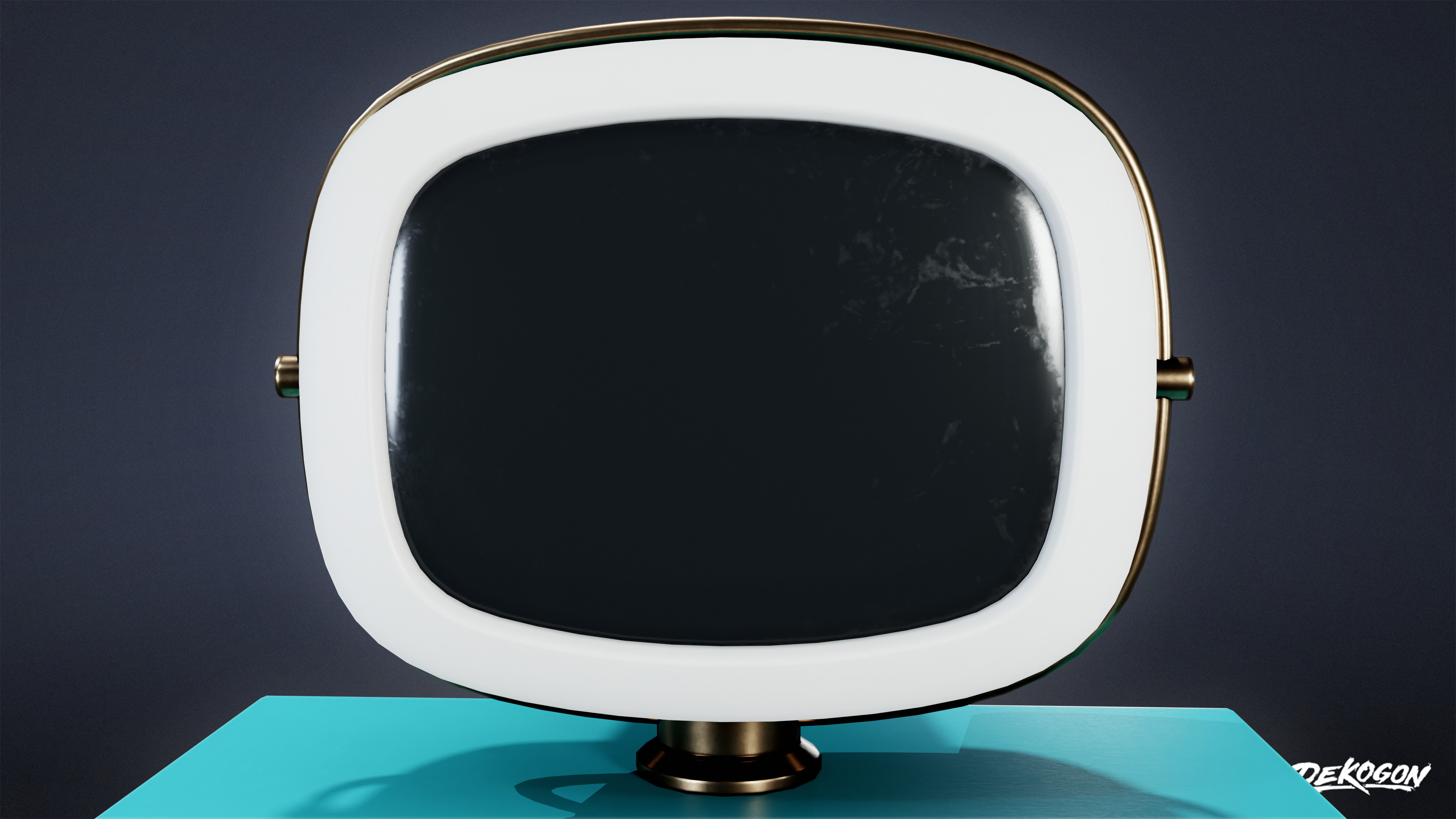 MIDCENTURY - Television 05 - LOW POLY Low-poly 3D model_6