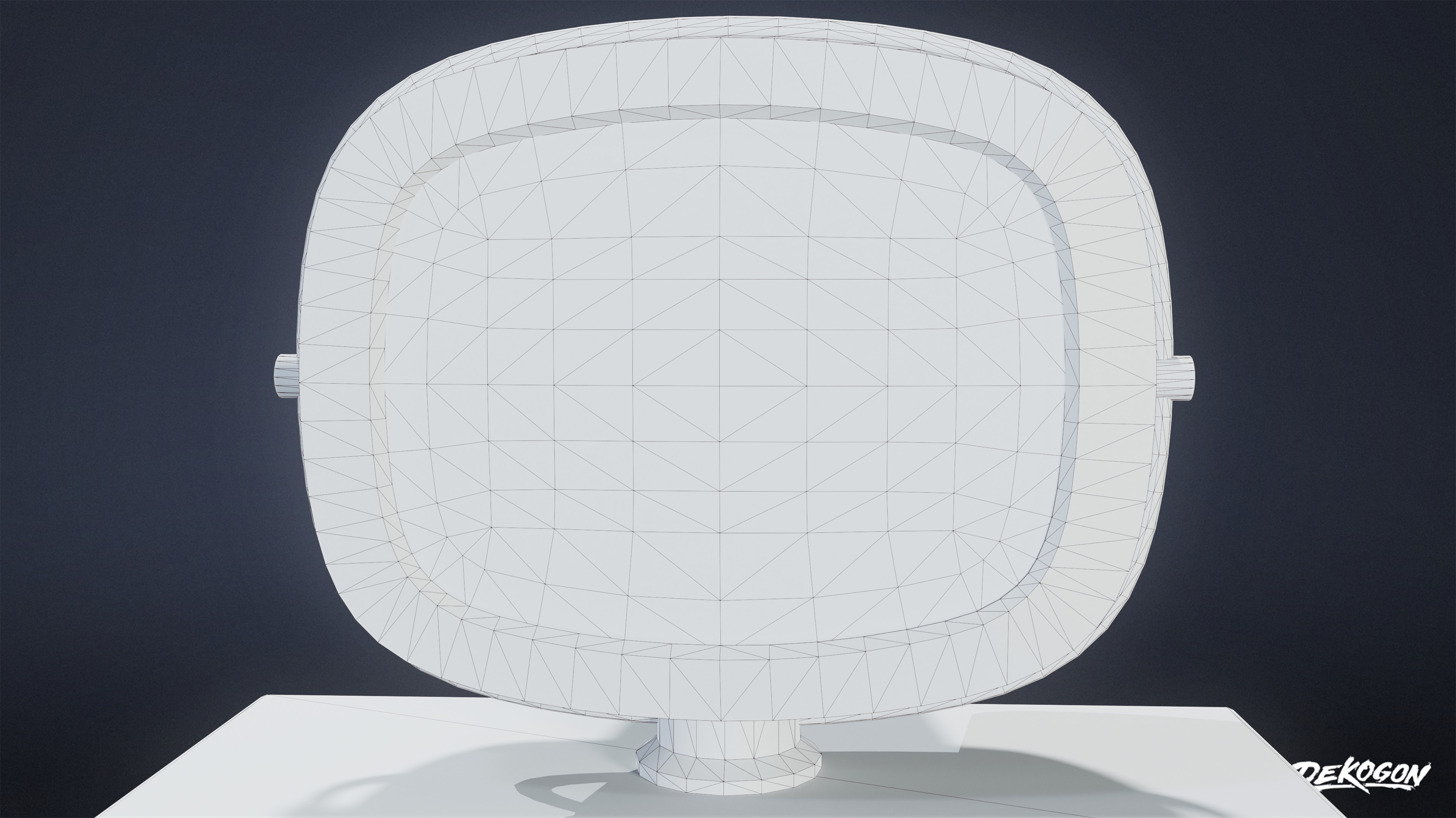 MIDCENTURY - Television 05 - LOW POLY Low-poly 3D model_7