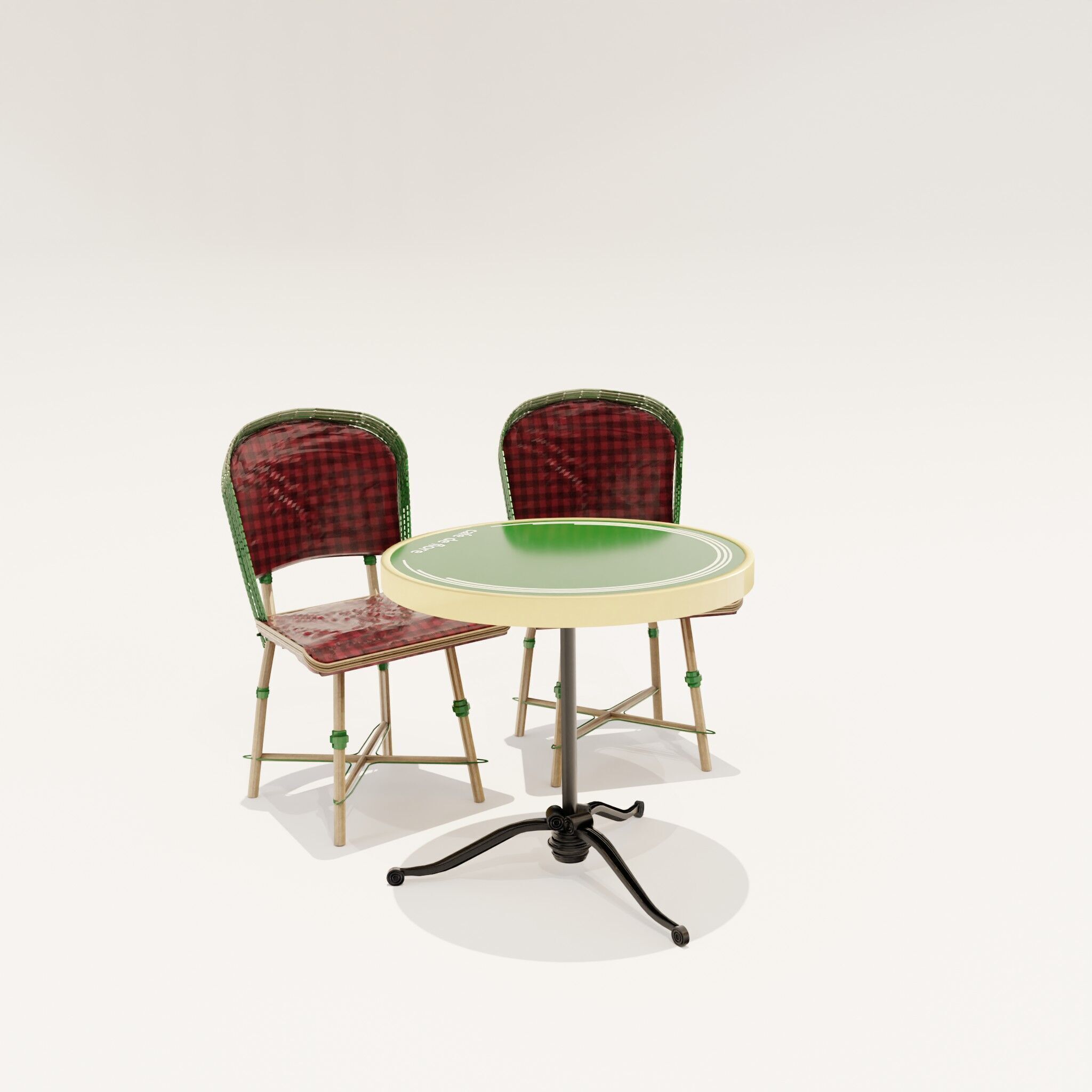 cafe de flore paris 3D model_22