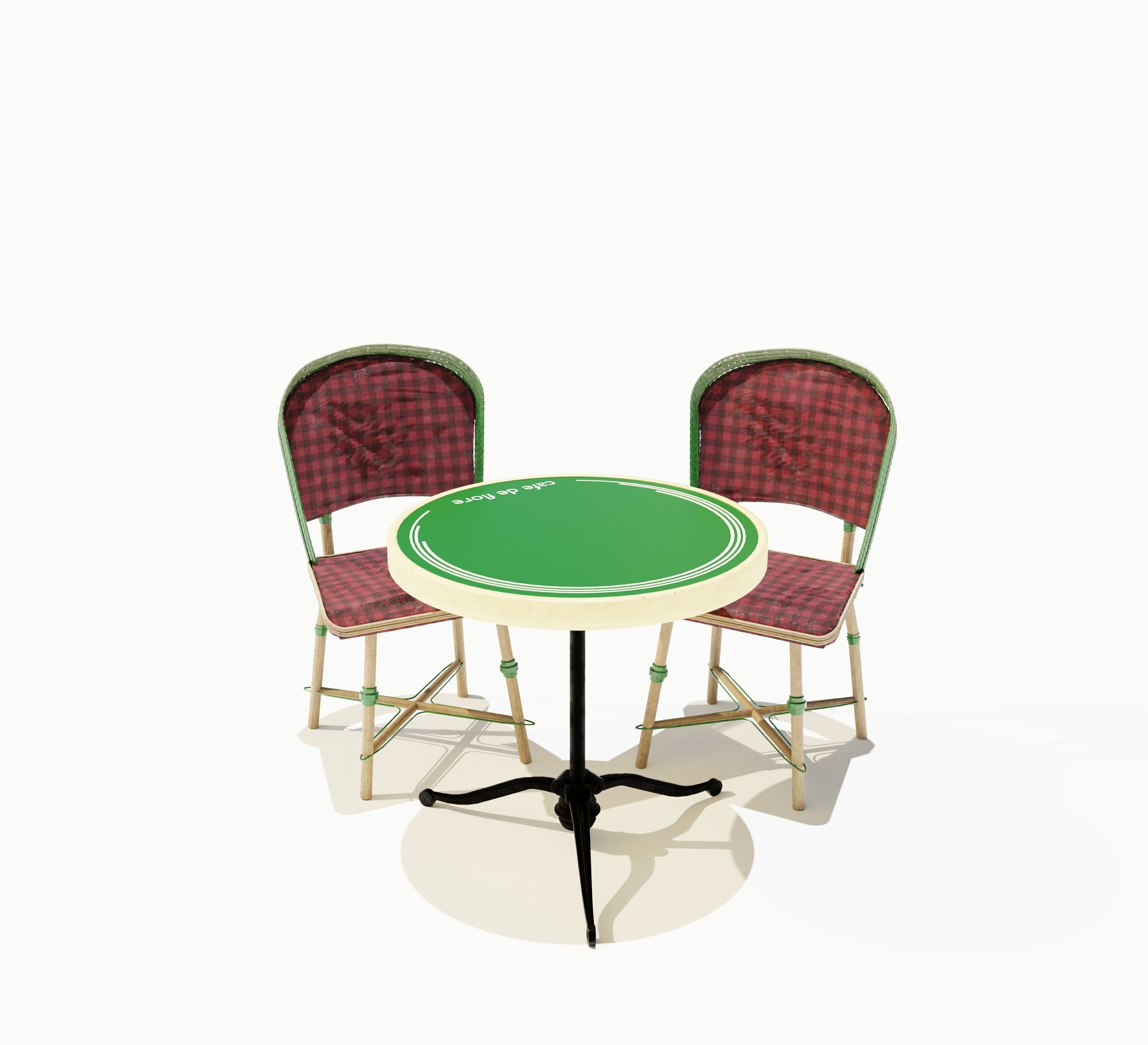 cafe de flore paris 3D model_24