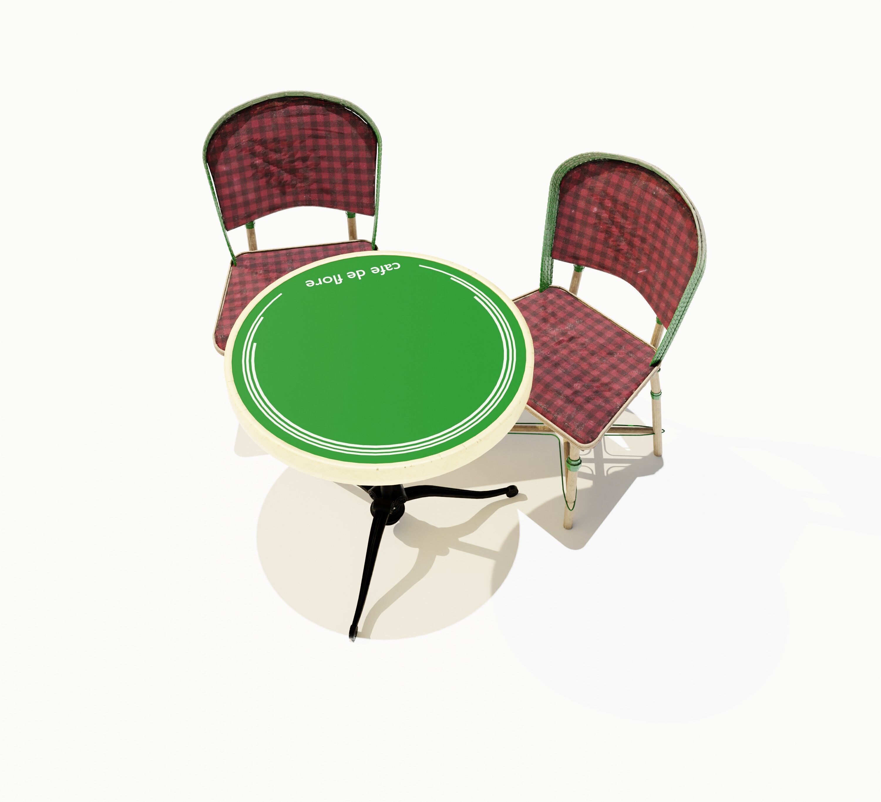 cafe de flore paris 3D model_21
