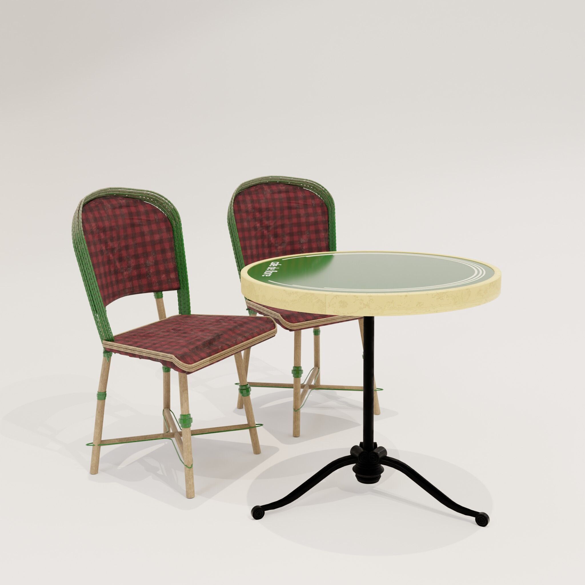cafe de flore paris 3D model_18