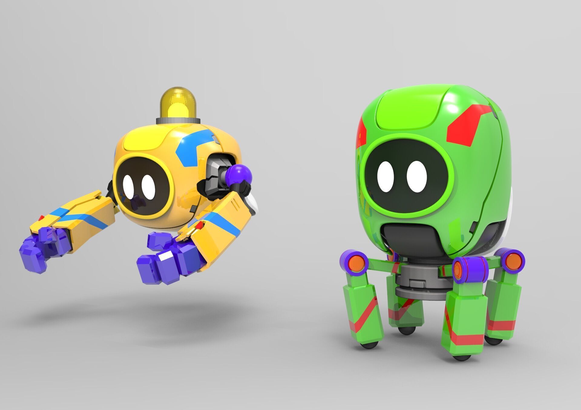 a cute robot Free 3D print model_8