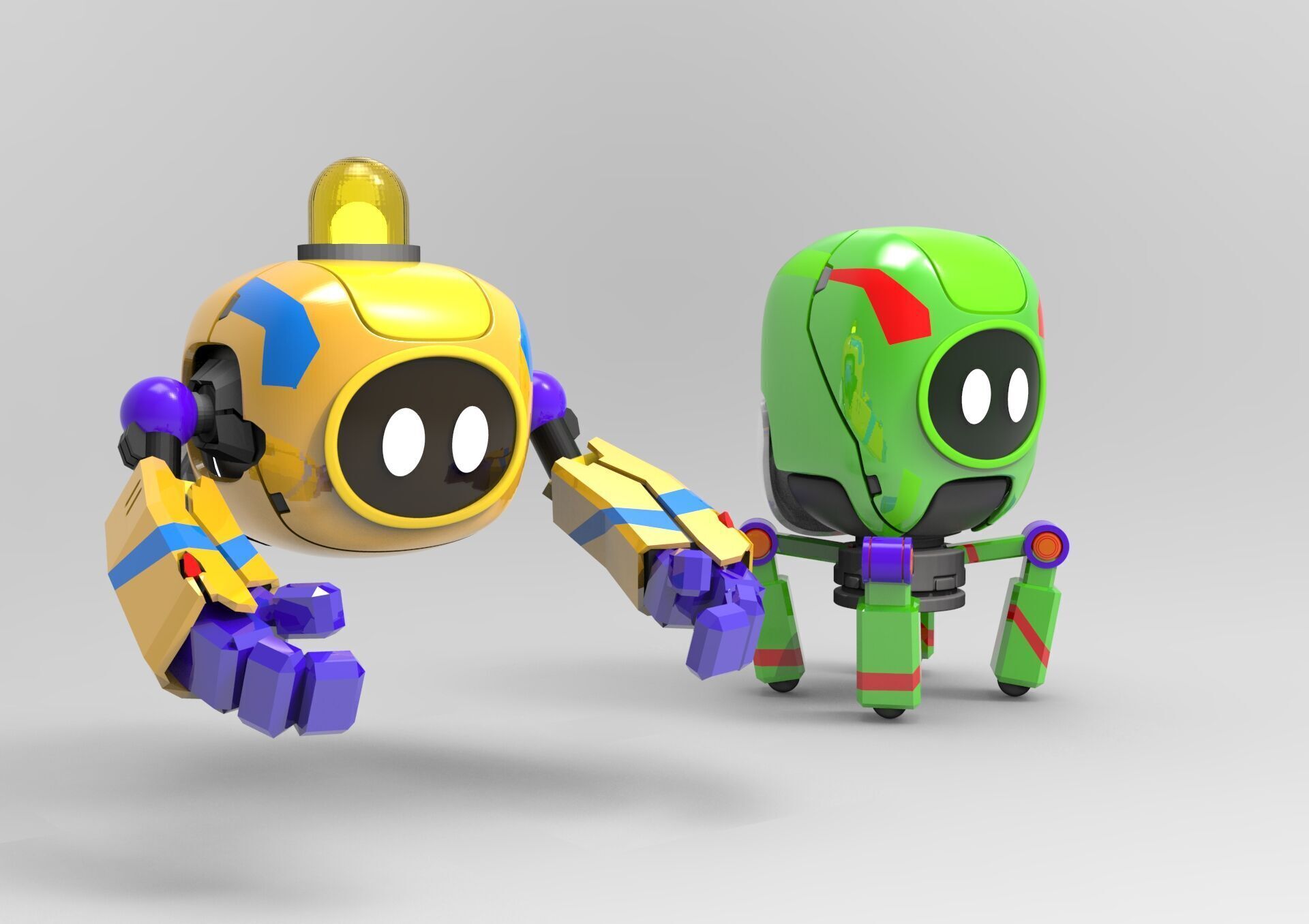 a cute robot Free 3D print model_7