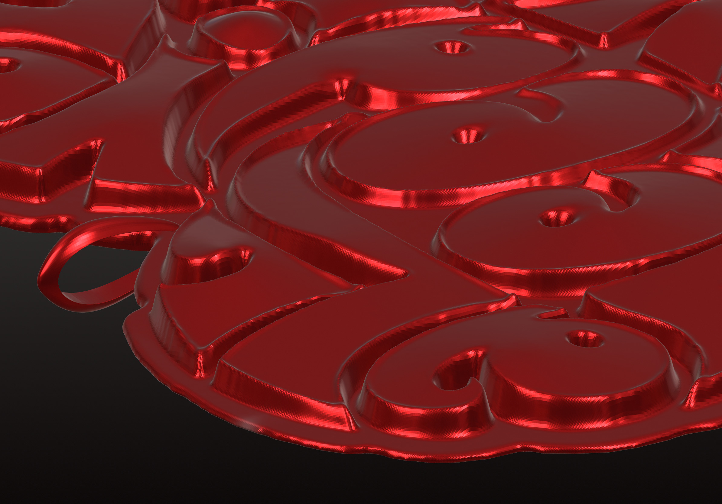 3d model Romantic heart design CNC gifts love decor 3D print model_4