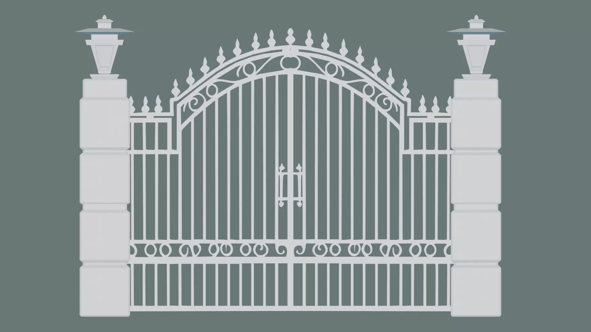 3D iron gate 3D print model