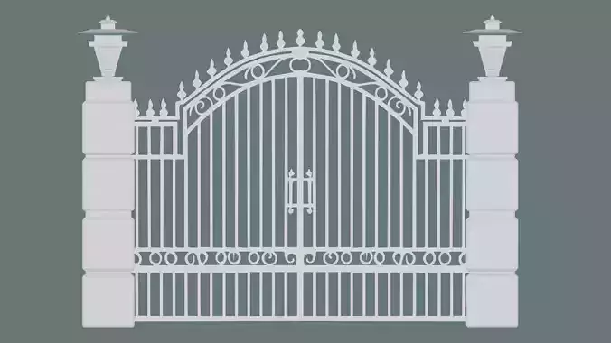 3D iron gate 3D print model