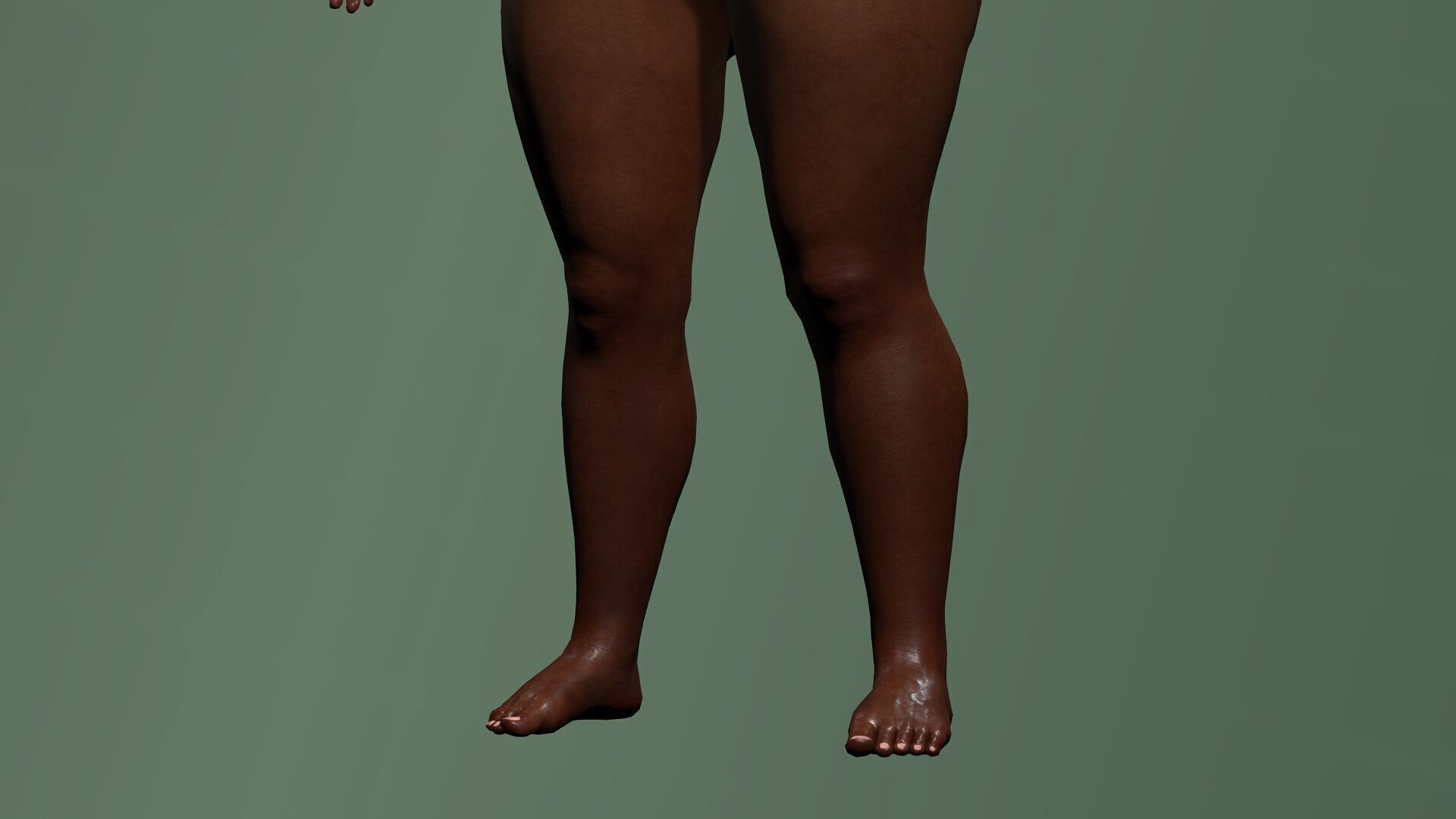 3D model Naked Fat Black Woman VR / AR / low-poly CGTrader