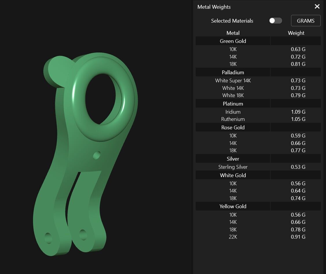 Earring Lock Omega lever Clasp 3D print model_8