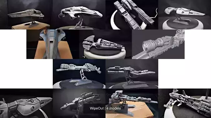WipeOut 3D Model Collection