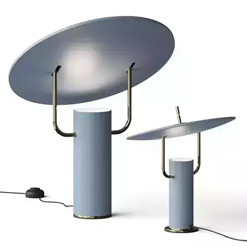 TX1 Grey Table Lamps 3D model