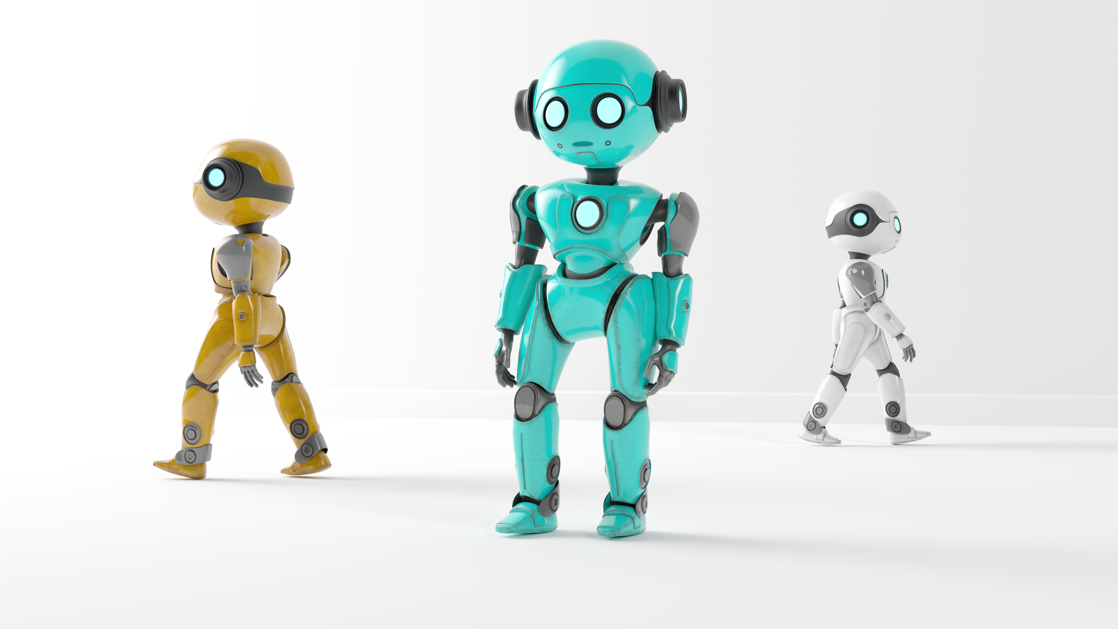 HUMANOID ROBOT Low-poly 3D model_5