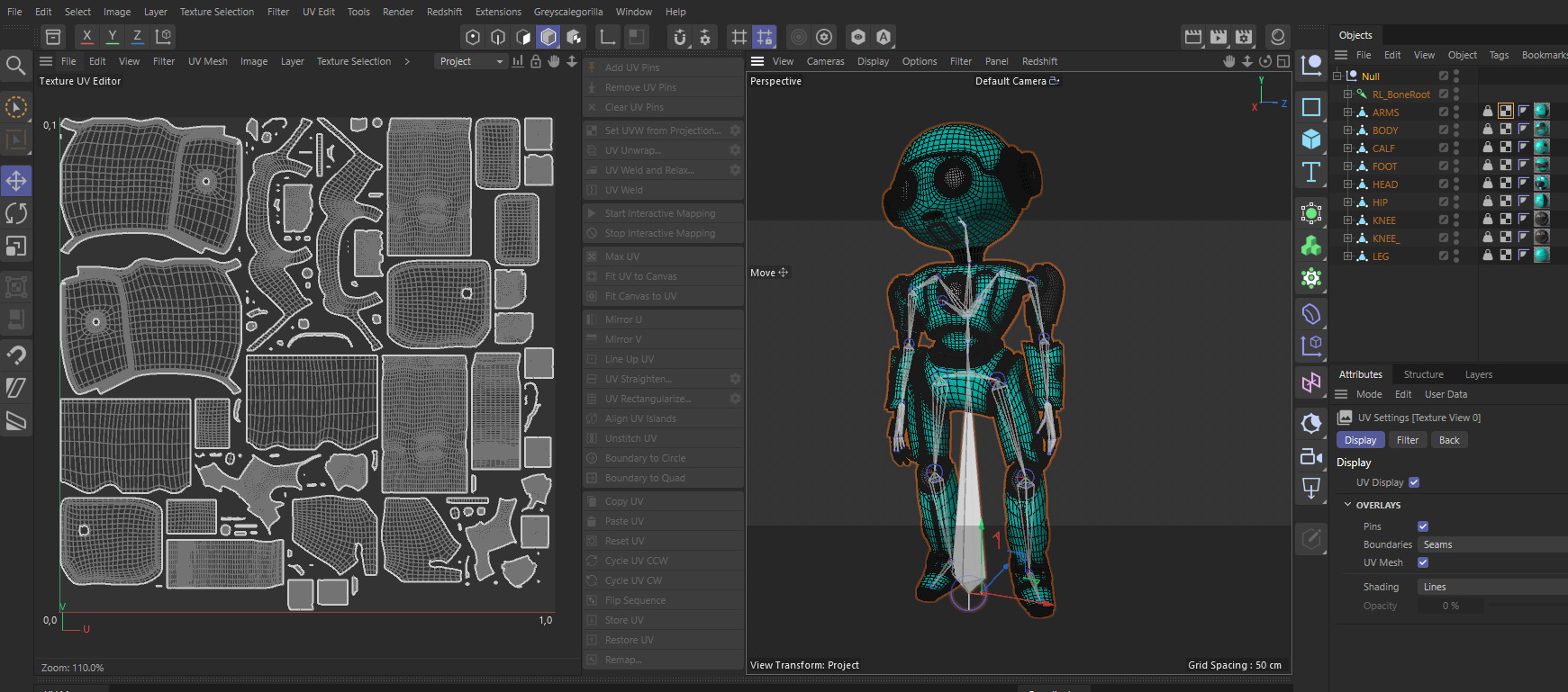 HUMANOID ROBOT Low-poly 3D model_20