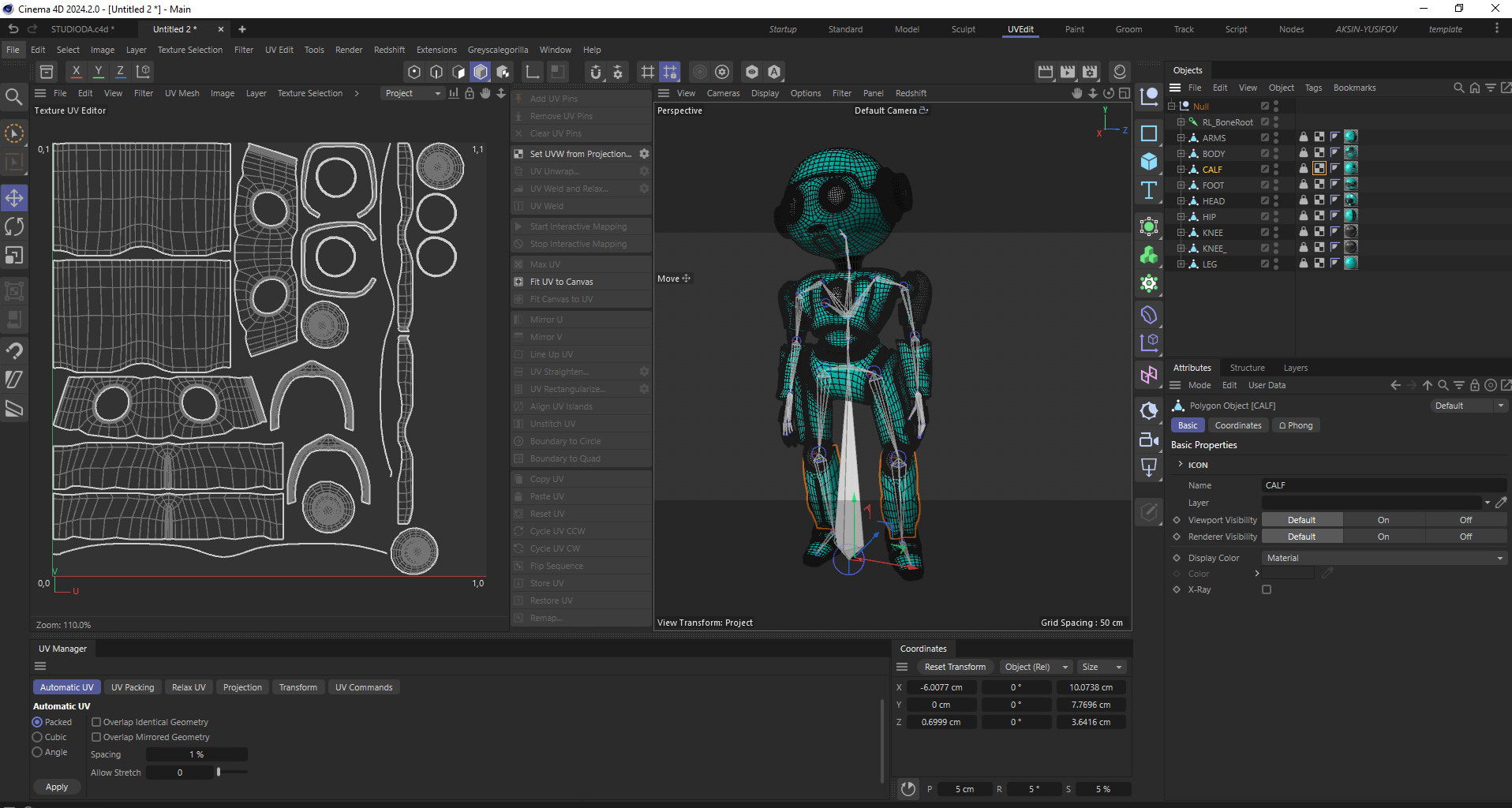 HUMANOID ROBOT Low-poly 3D model_19