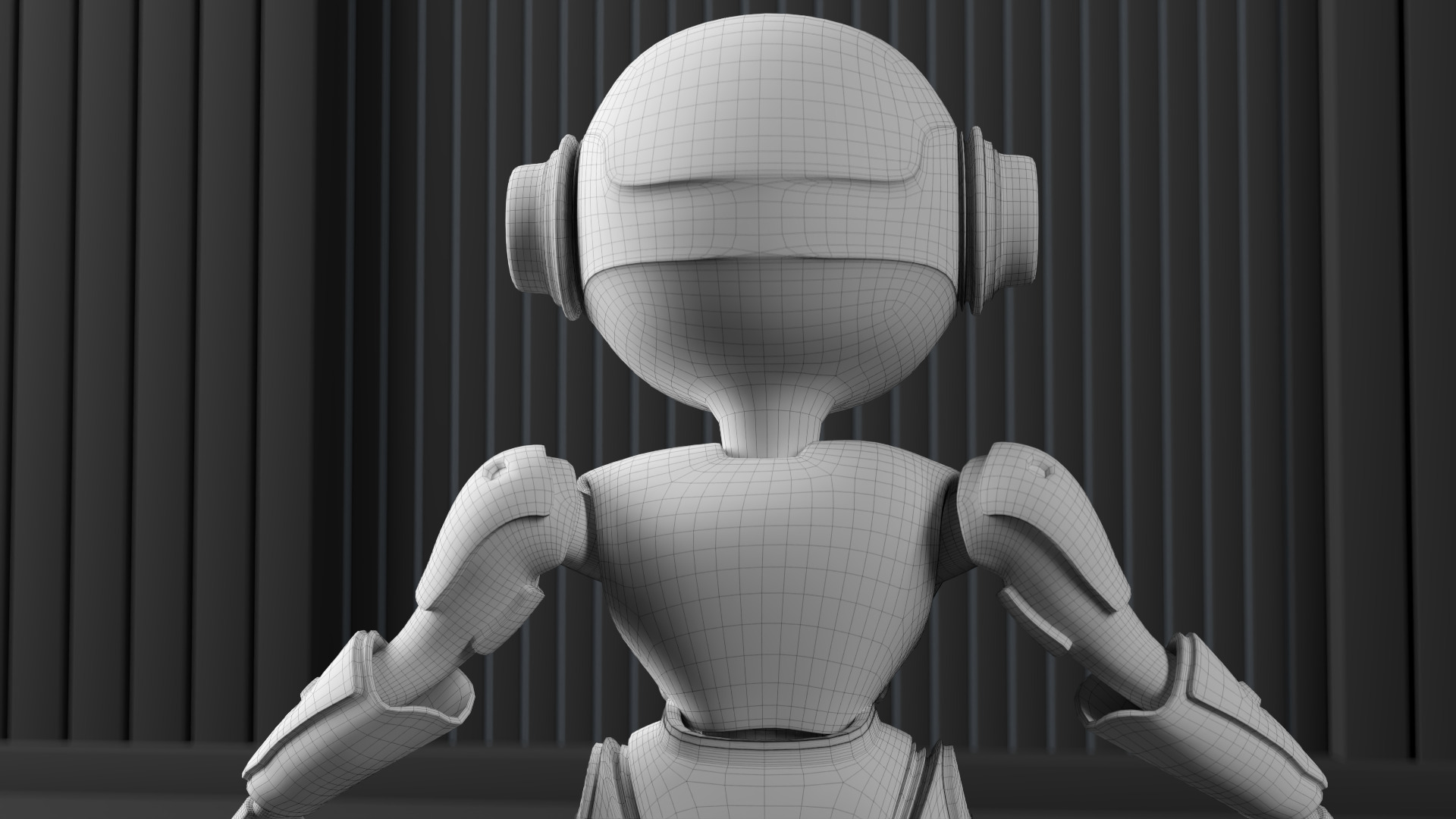 HUMANOID ROBOT Low-poly 3D model_18