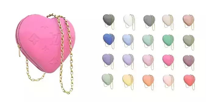 Louis Vuitton Keep my Heart Bag Low-poly 3D model