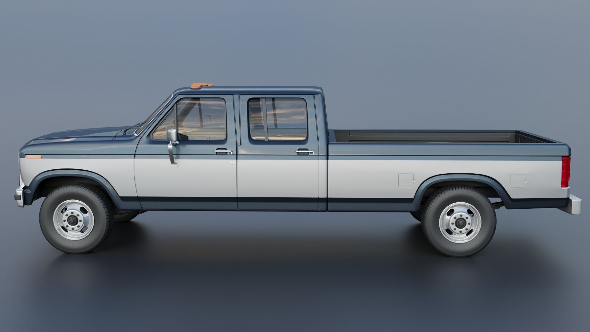 Pickup Truck F-350 Crew Cab 1983 3D print model_17