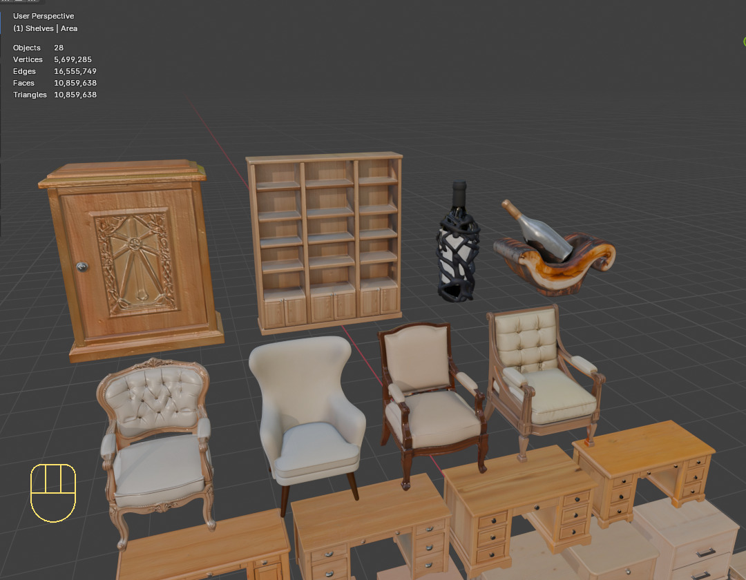 Furniture Megapack  3D print model_13