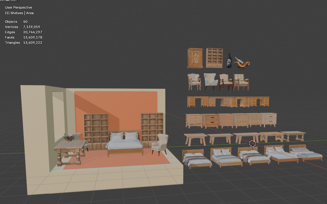 Furniture Megapack  3D print model_11