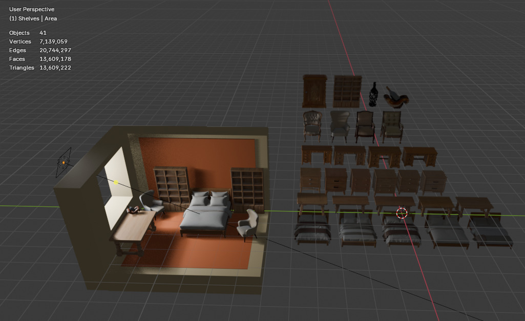 Furniture Megapack  3D print model_3