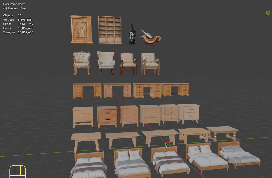 Furniture Megapack  3D print model_9