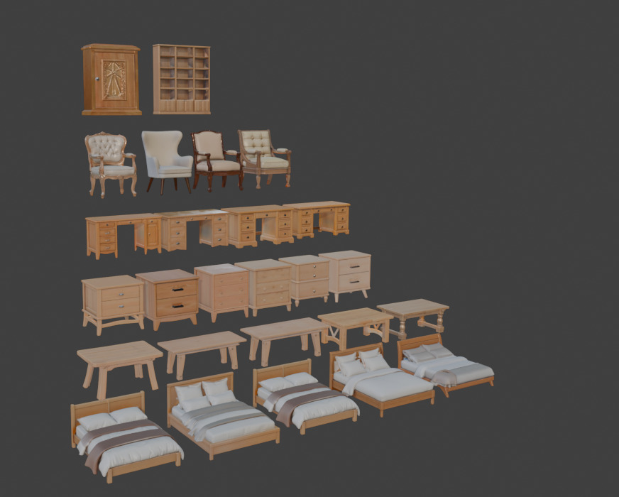 Furniture Megapack  3D print model_6