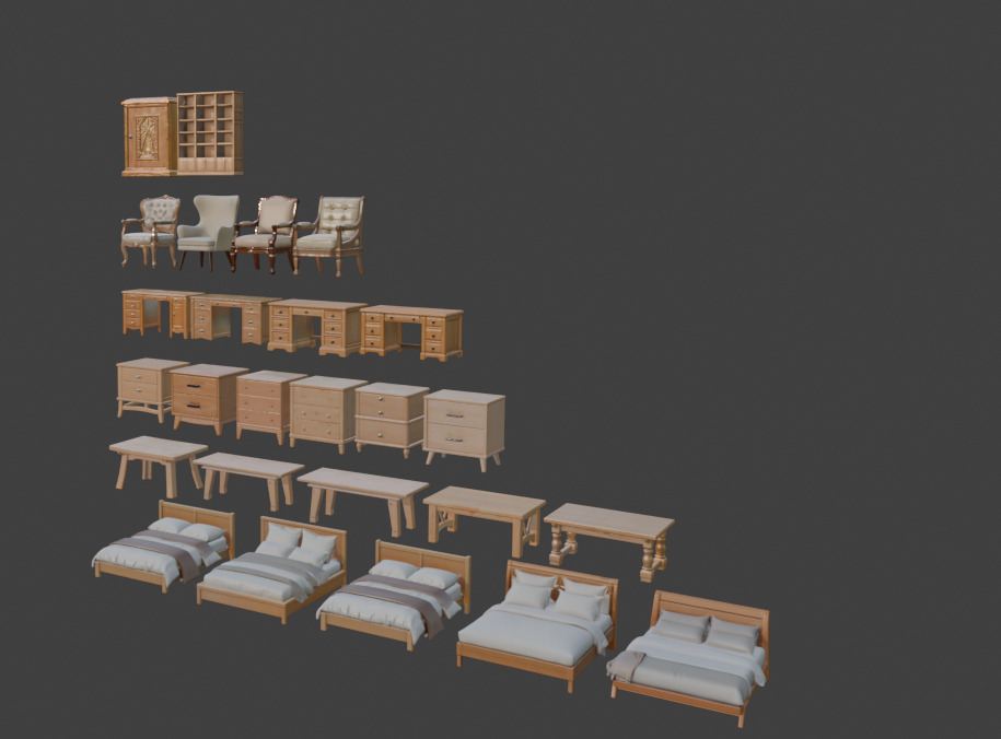 Furniture Megapack  3D print model_5