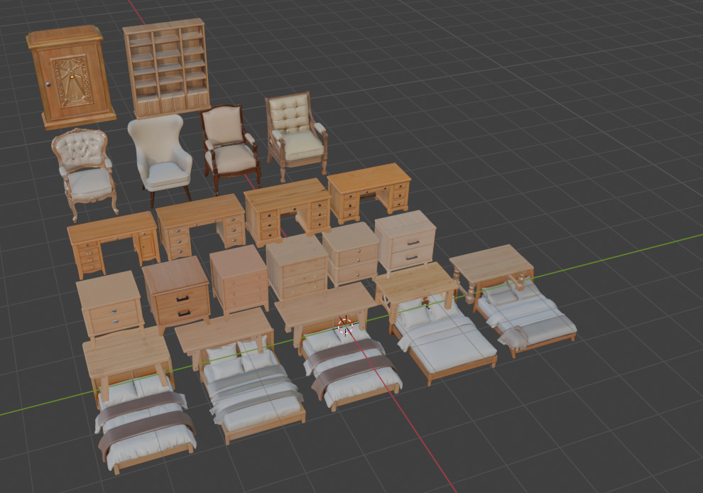 Furniture Megapack  3D print model_8