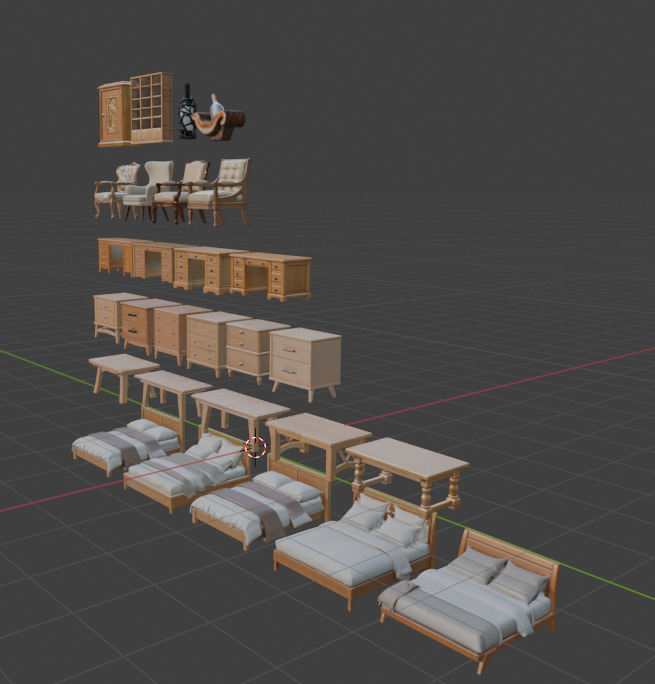 Furniture Megapack  3D print model_12