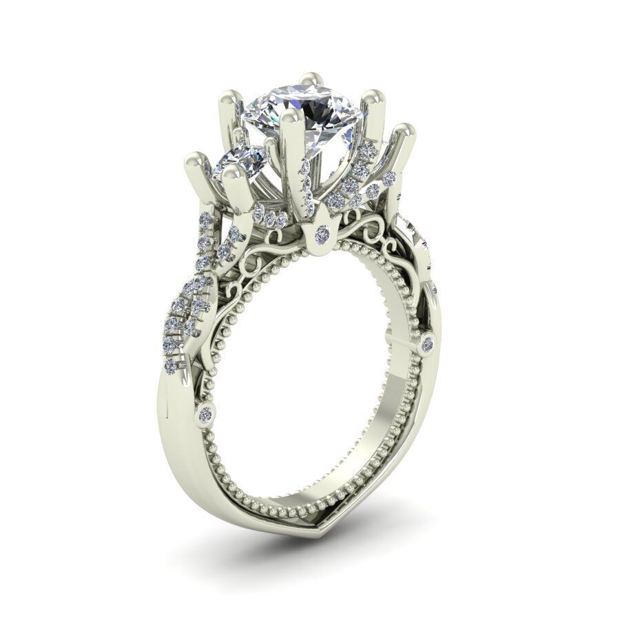 vintage ring 3D print model_1