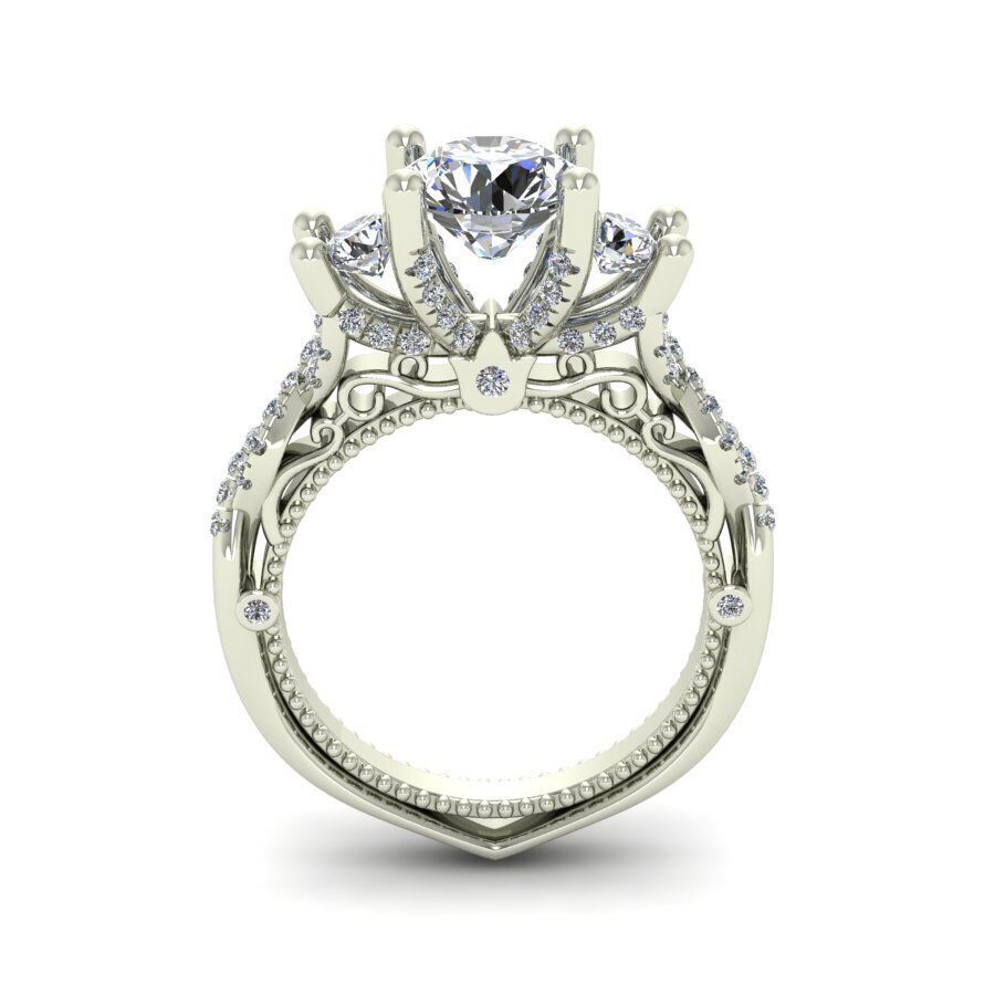 vintage ring 3D print model_3