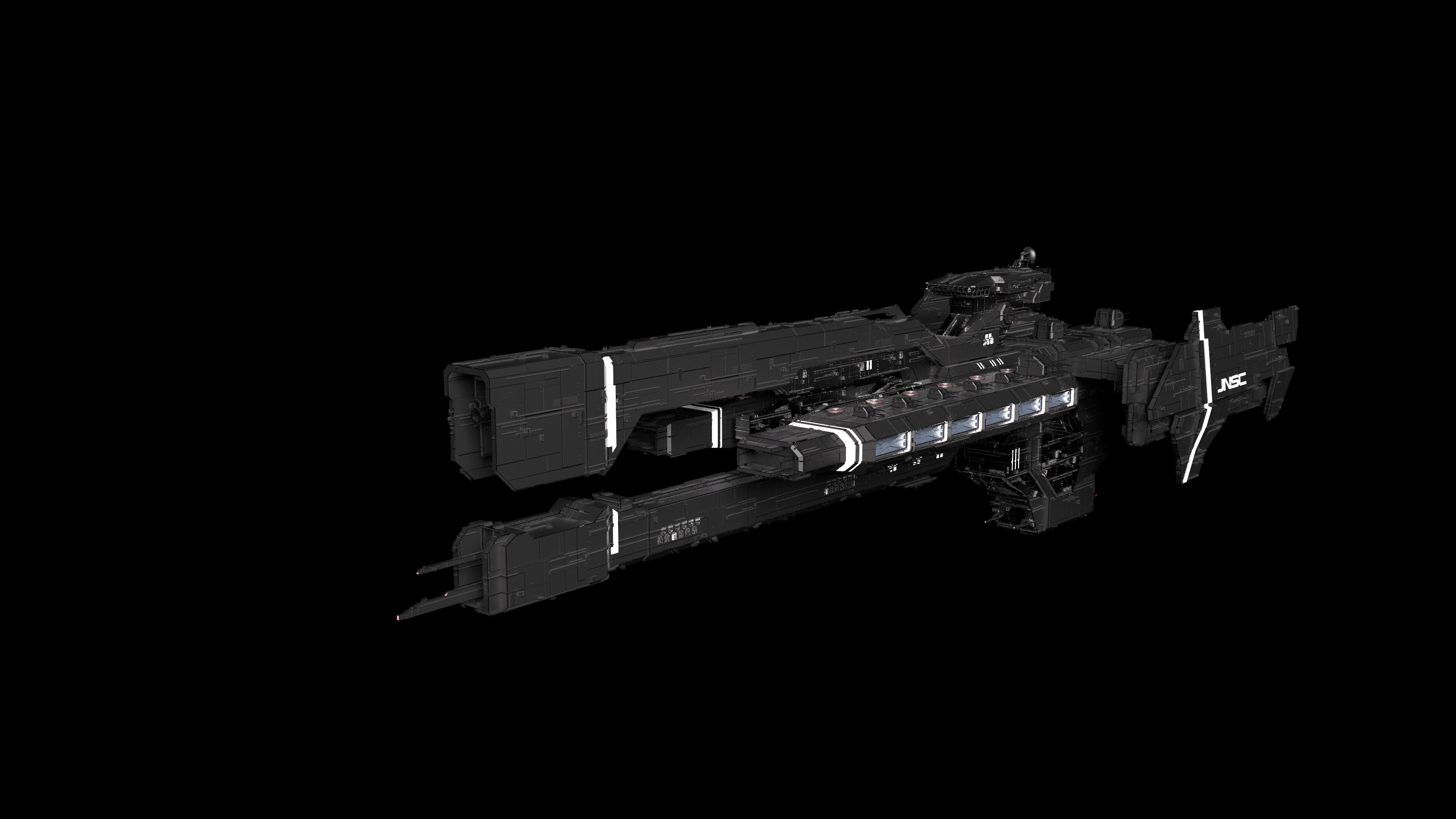 Paris Class Heavy Frigate 3D model_2