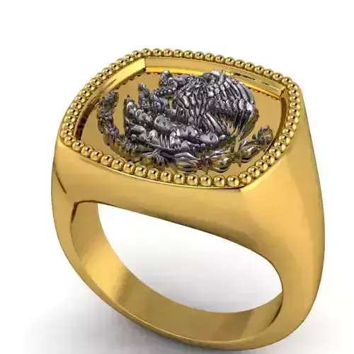 Coat of Arms Mexico - Escudo de Mexico RING