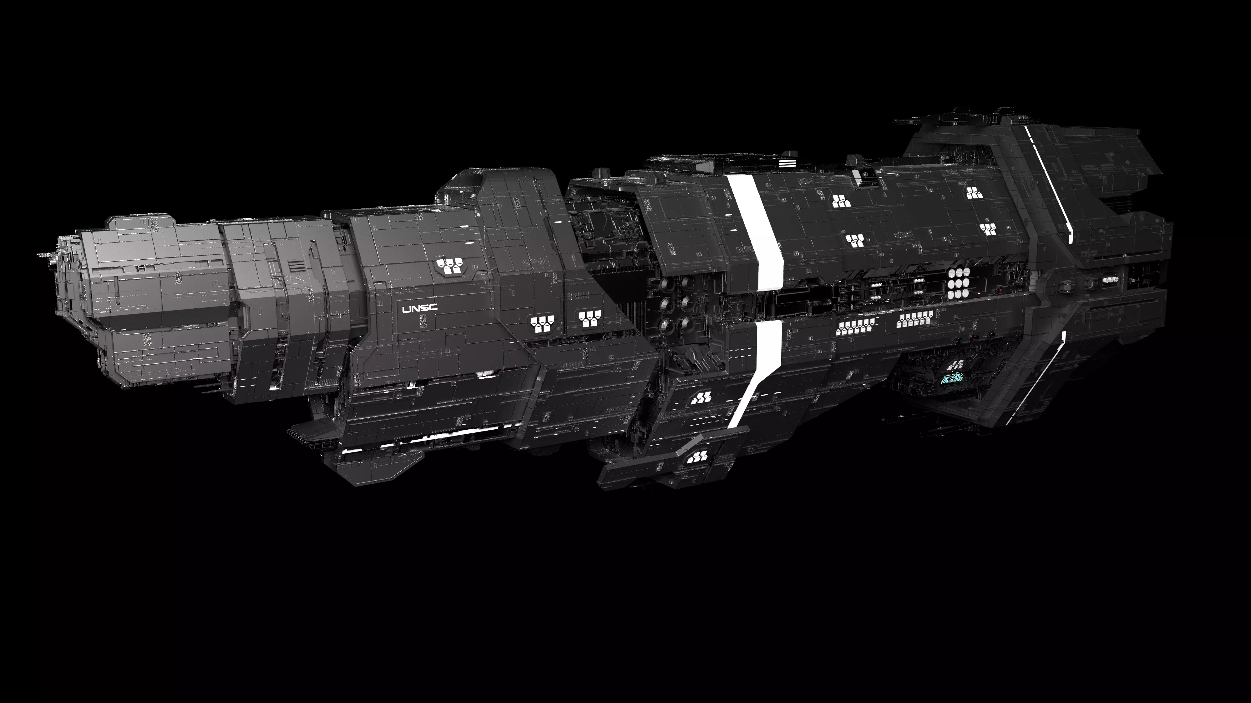 Marathon Class Heavy Cruiser 3D model_0