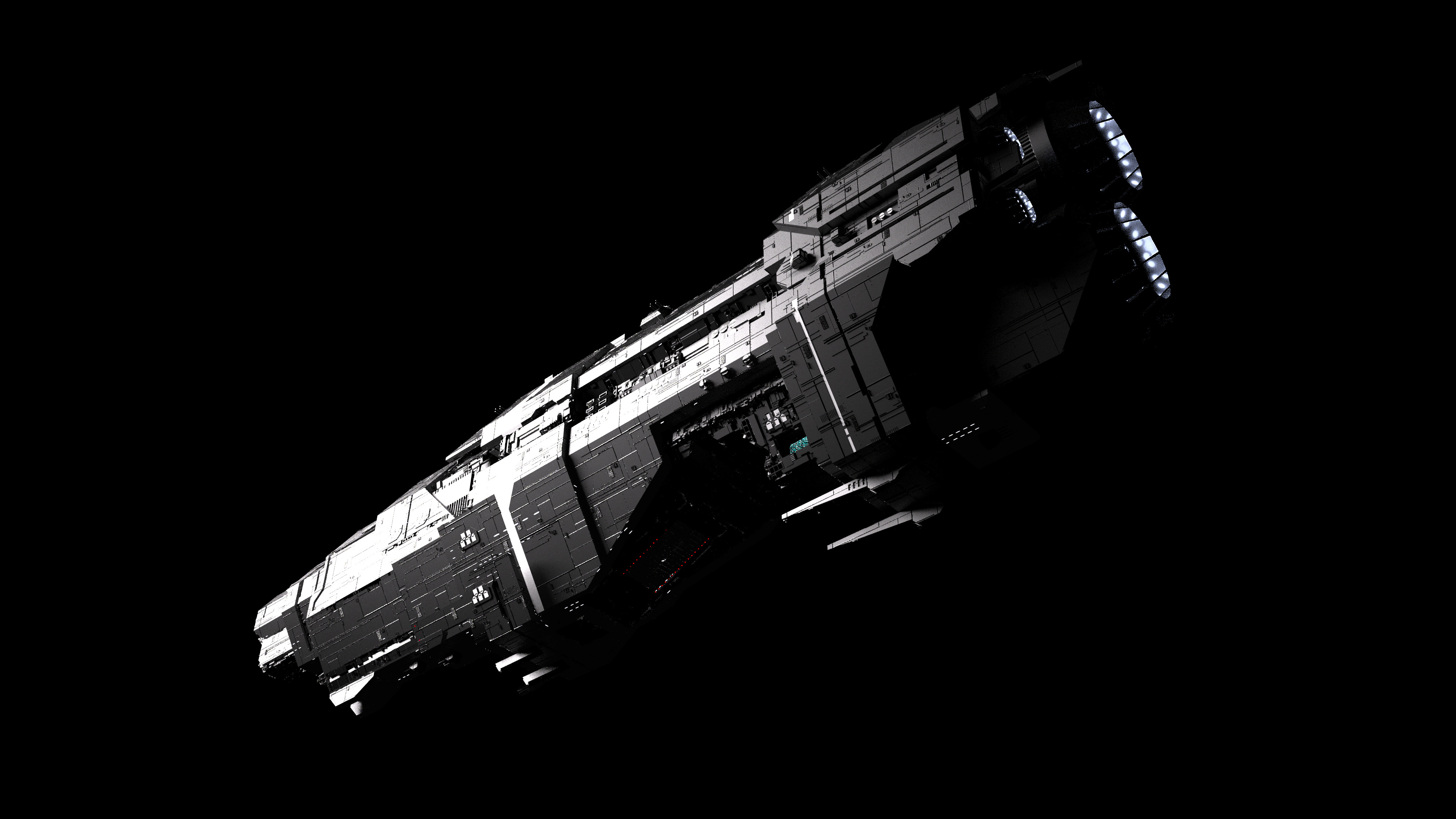 Marathon Class Heavy Cruiser 3D model_2
